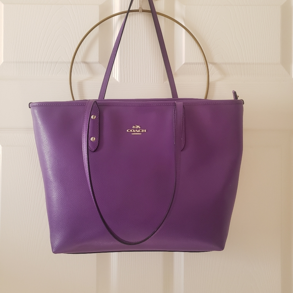 Coach City Tote in Purple
